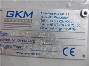 GKM KTS-V2 600 Vibrations-Kontrollsieb