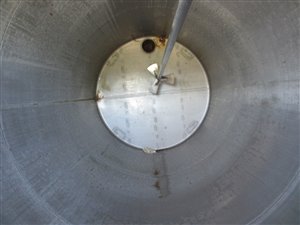 Edelstahltank 8000 Liter mit Rührwerk