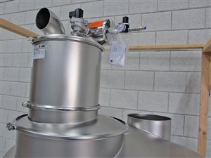 AZO Silo 1200 Liter mit Staubfilter